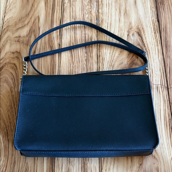 Kate Spade Black and Cream Shoulder Bag with Bow - Picture 3 of 9